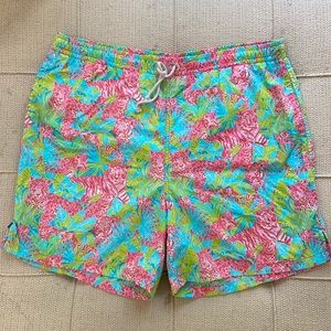 Lilly Pulitzer men’s Capri Swim trunks